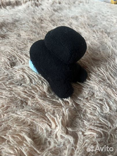 Плюшевая игрушка among us черный