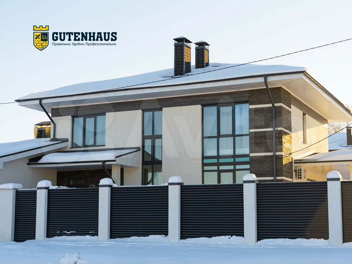 Коттедж 185 м² на участке 8 сот.