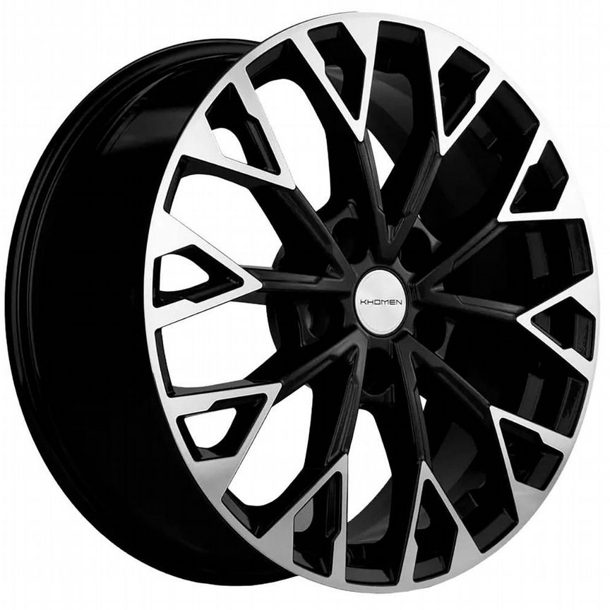 Диски Khomen KHW1718 7x17 5x108 ET33 D60.1 Black-FP