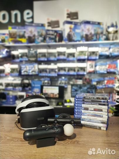 Шлем VR для PS4 + 1 мув + Камера PS4