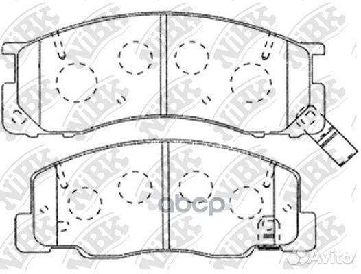 Колодки торм.пер. PN1405 NiBK