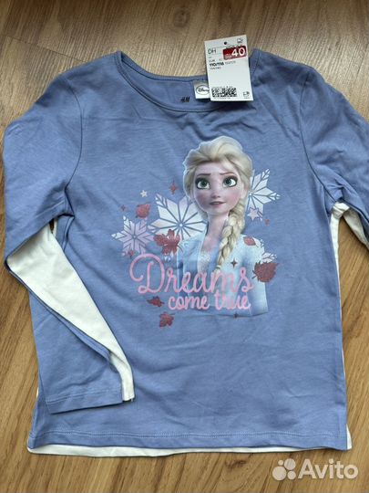 H&M лонгсливы 110/116 и 122/128