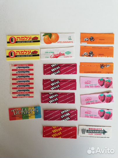 Вкладыши от жвачек 90-х