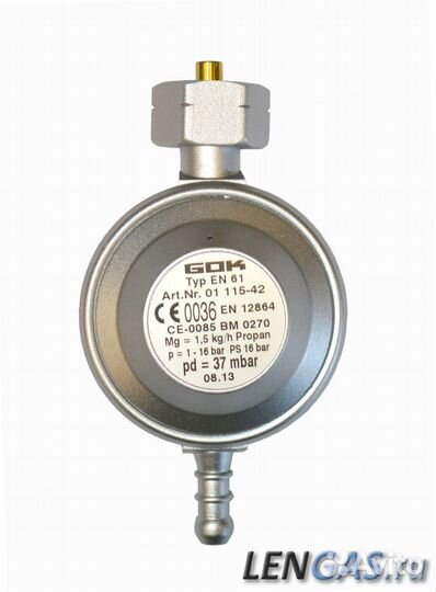 Регулятор давл.газа GOK 1,5