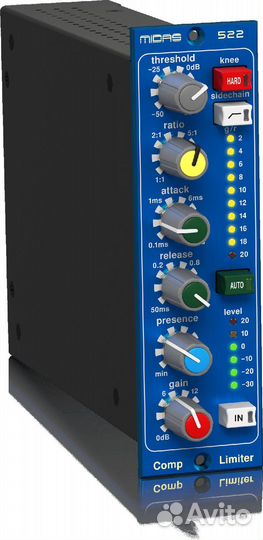 Компрессор/лимитер midas compressor limiter 522 V2