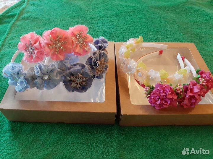 Ободки для волос ручной работы