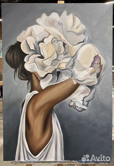 Художник. Картина маслом, акрилом на холсте