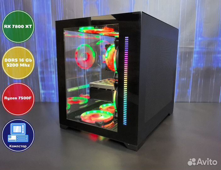 Сборка пк AMD7500F-RX7800XT-16DDR5-ZPY09853761-A620