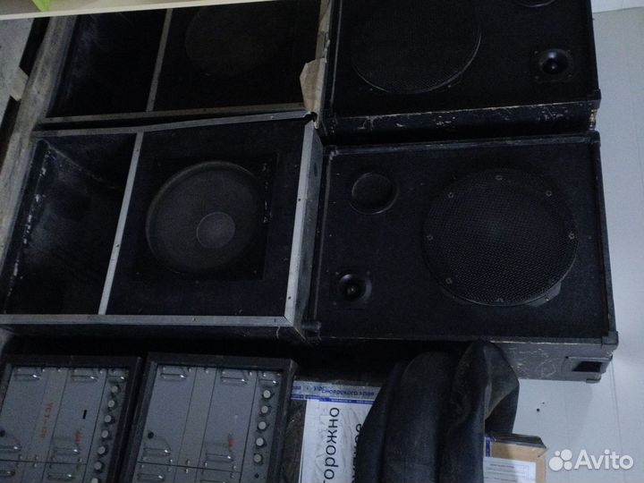 Концертные колонки, усилители к ним уст-120