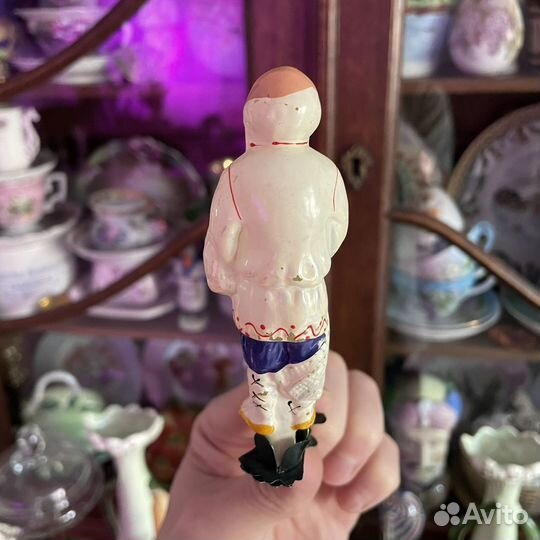 Старинная елочная игрушка Дед