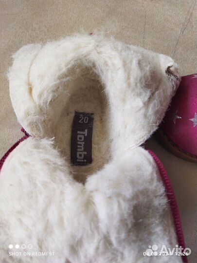 Сапожки (угги) для девочки 20 размер