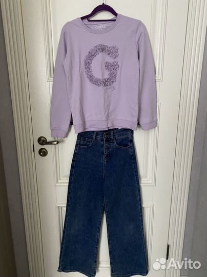 Джинсы на 9-10 -12л. палаццо, карго, бананы