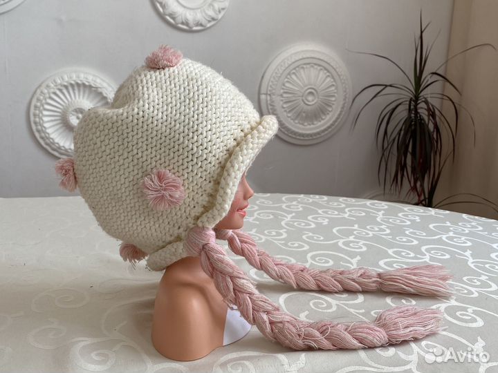 Шапка для девочки на 5-6 лет