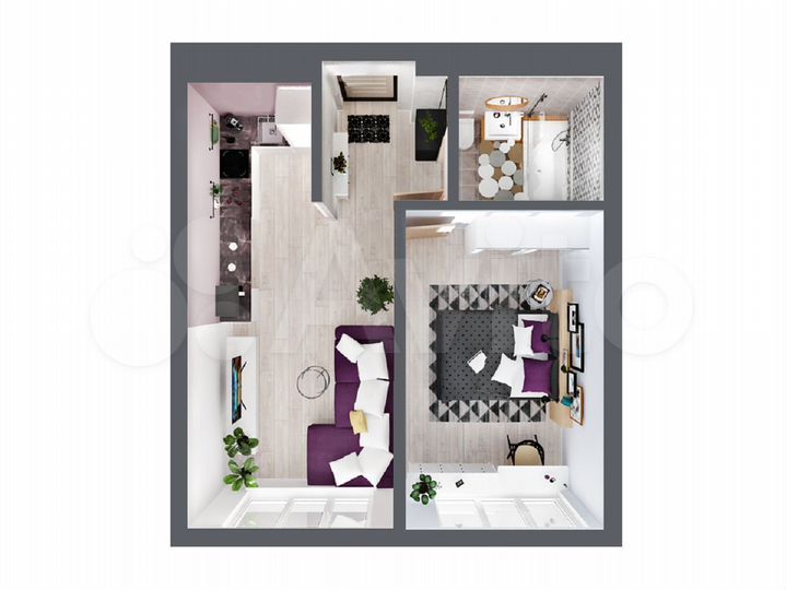 2-к. квартира, 38,1 м², 2/15 эт.