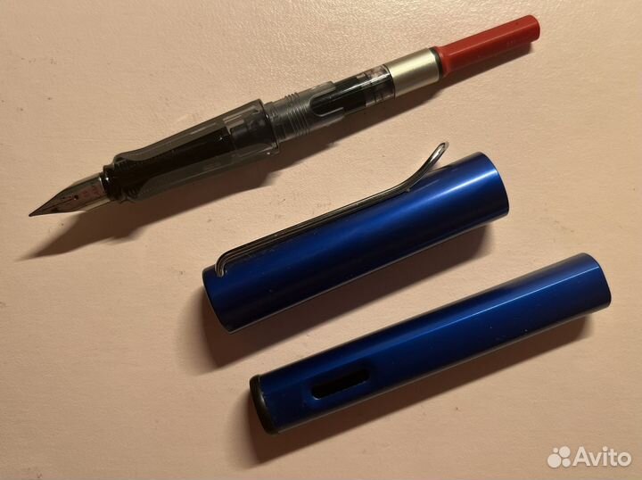 Lamy al star перьевая ручка синего цвета