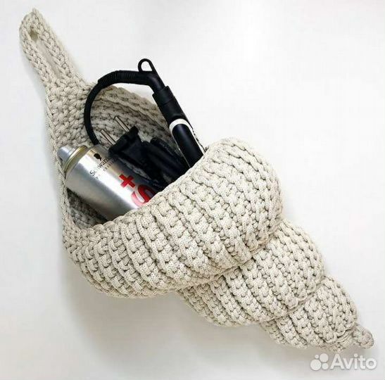 Интерьерная корзинка Ракушка