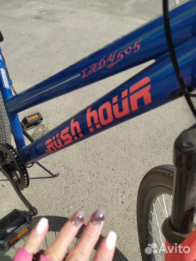 Велосипед горный 6 скоростей rush hour lady