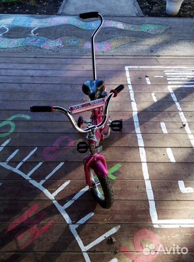 Детский велосипед с ручкой бу