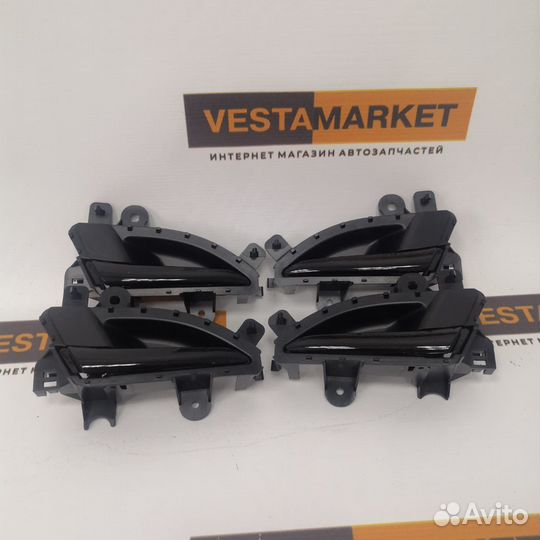 Внутренние ручки дверей Веста черный лак