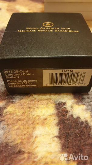 Канада 25 центов 2013