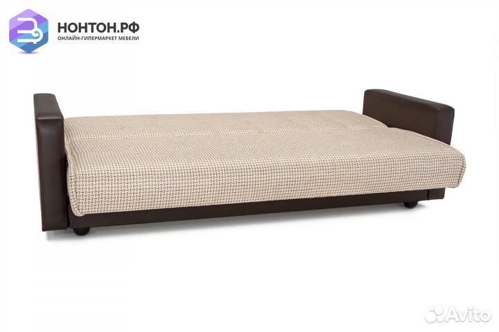 Диван книжка Лондон рогожка микс бежевая