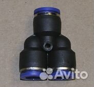 Фитинг тройник д.10*10*10 пвх Y-образный