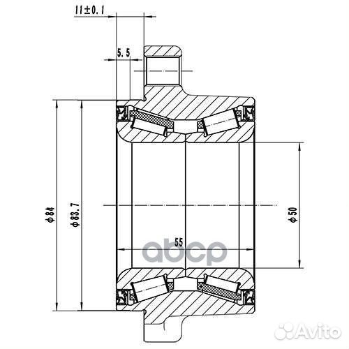 Ступица задняя зад лев Z89261R Zikmar