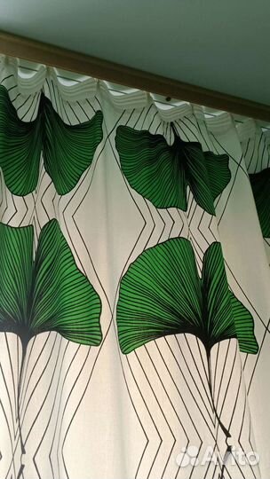 Шторы льняные бу