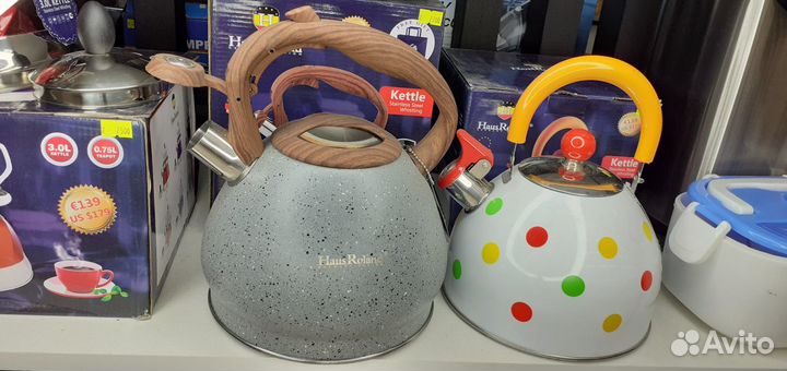 Чайник Haus Roland Двухслойное дно Свисток 2.5и3л