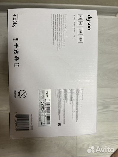Коробка от dyson