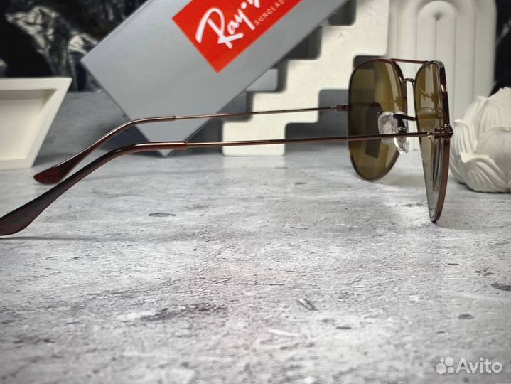 Очки Ray Ban Aviator коричневые