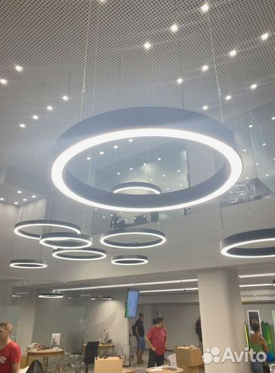 Профильный светильник полукруг