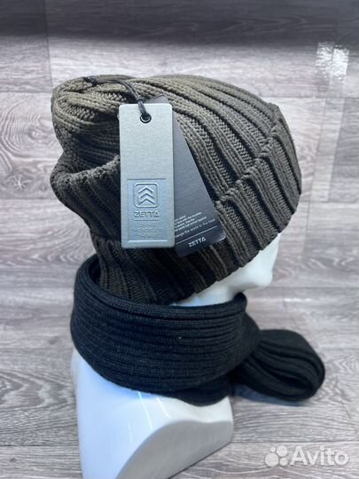 Шапка вязаная из хлопка, Zetta