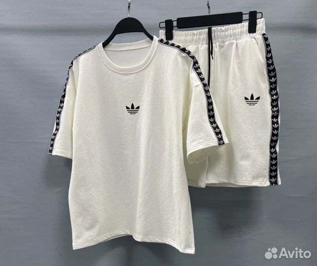 Adidas мужской хлопковый костюм