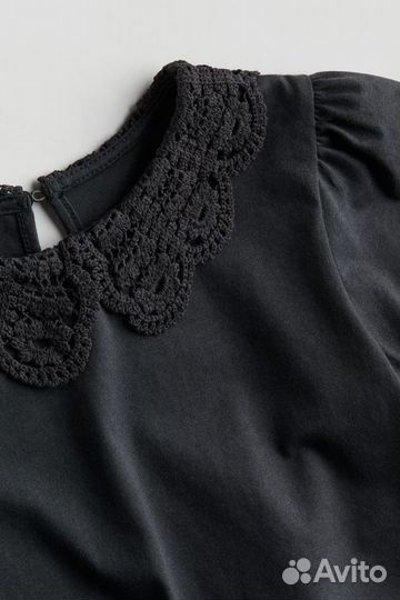 Футболка топ с воротником hm 134/140 на девочку