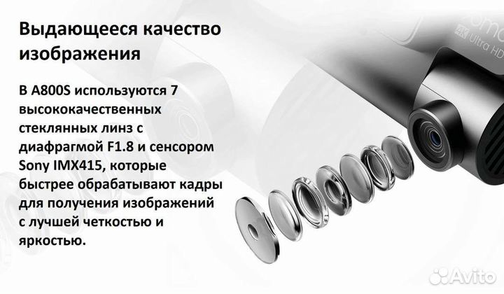 Видеорегистратор Xiaomi 70MAI A800s