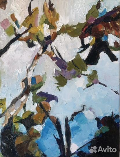 Картина маслом абстракция на холсте