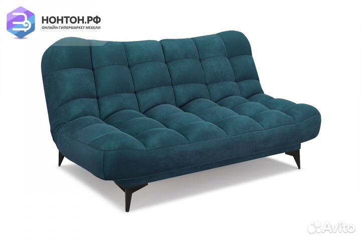 Диван клик-кляк Арно вельвет сине-зеленый