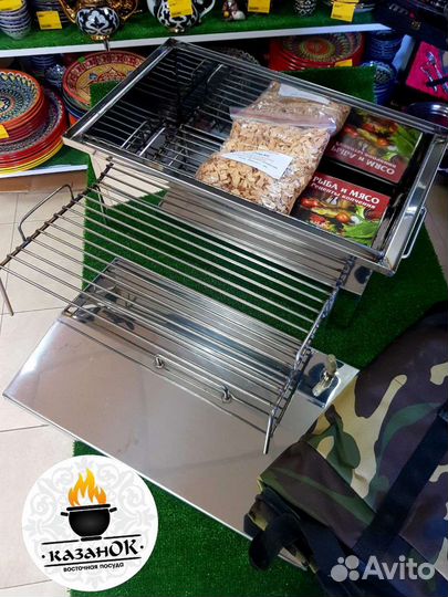 Коптильня горячего копчения 400х200х200