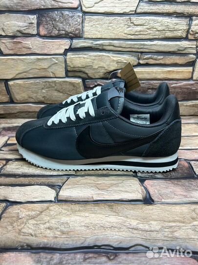 Кроссовки nike cortez grey black 41 нейлон