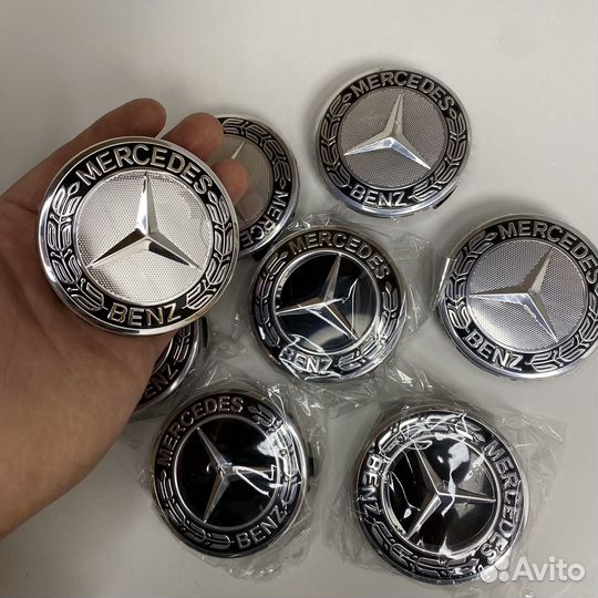 Колпачки на оригинальные диски mercedes 4 шт