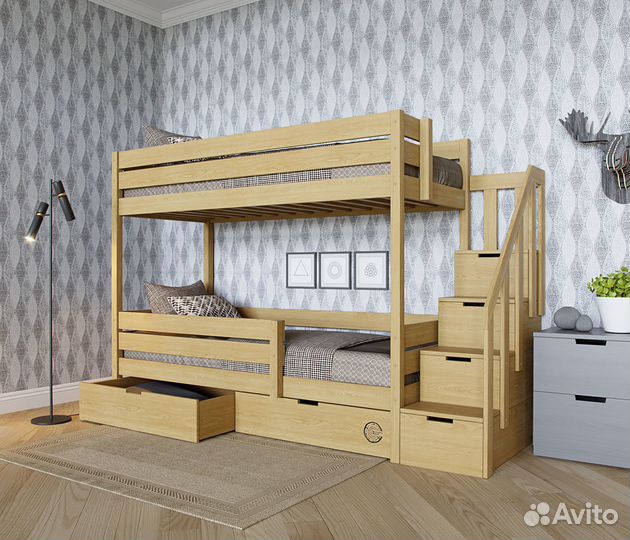 Детская кровать двухъярусная