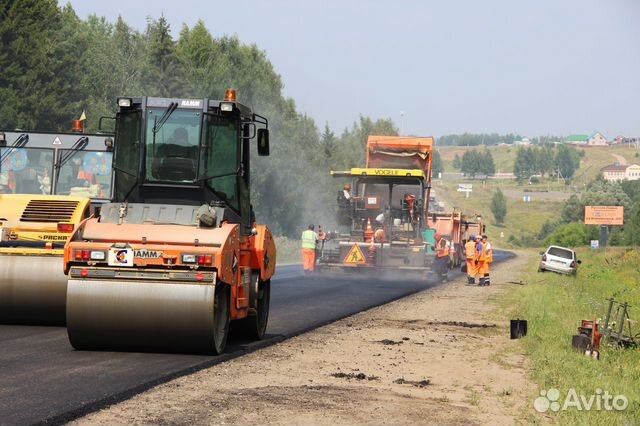 Аренда асфальтоукладчика и катка в Апрелевке