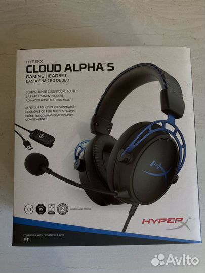 Игровые наушники hyperx cloud alpha s