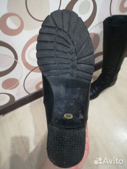 Сапоги женские натуральная кожа 38