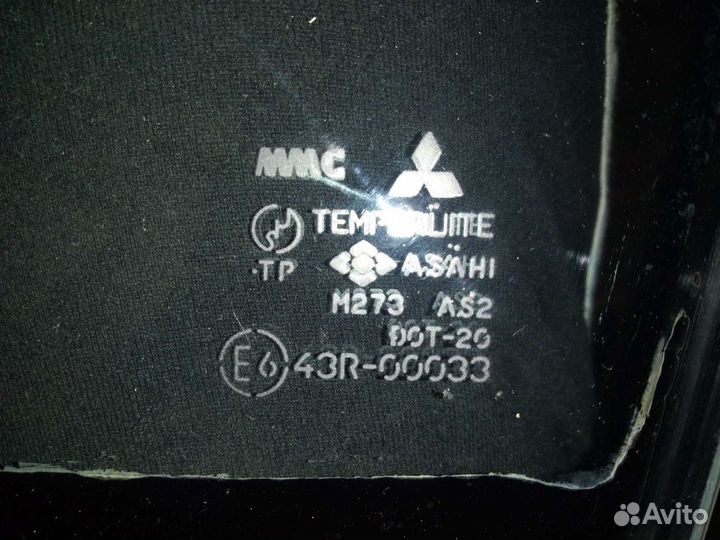 Стекло водителя Лансер