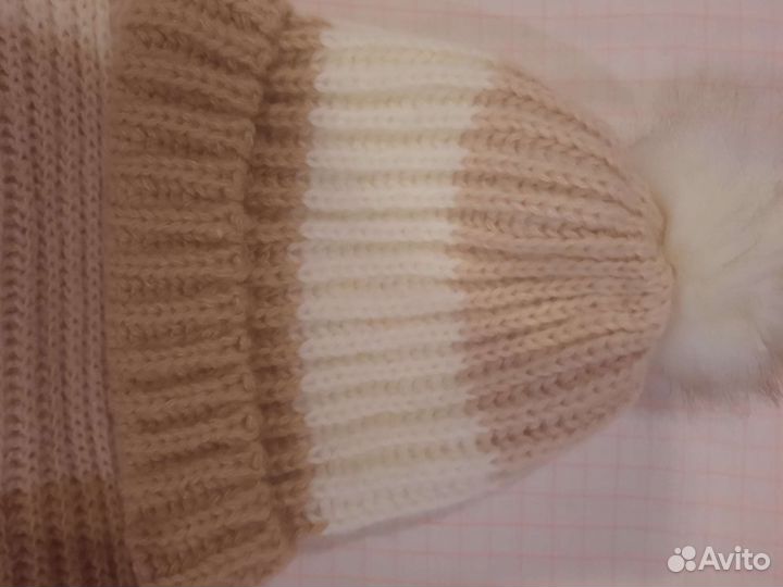 Комплект шапка и шарф женский