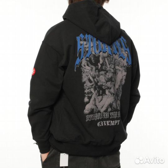 Худи cavempt oversize черная