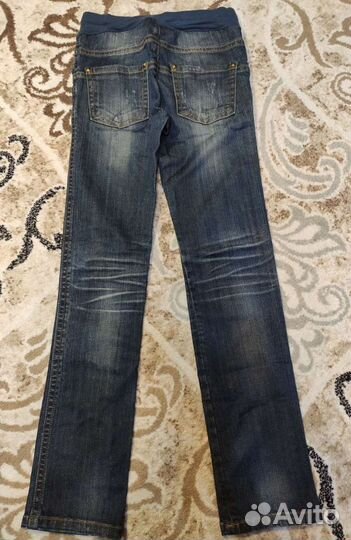 Джинсы, майка для беременных 42-44 размер