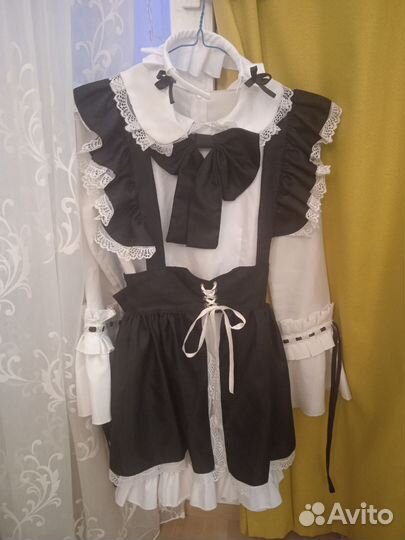 Аниме платье горничной косплей